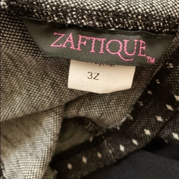 Zaftique 3X Black Polkadot Short Sleeved Blouse - Picture 8 of 8